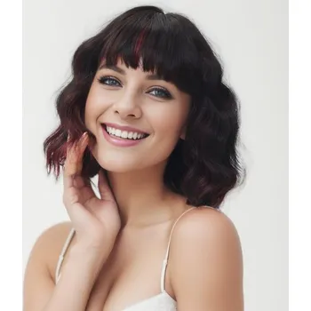 Paruka Dámská paruka Luxiremi černo-červená