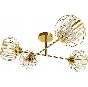 ZÁVĚSNÁ LAMPA STROPNÍ LUSTR křišťálová zlatá MODERNÍ Led glamour