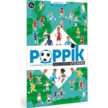 samolepka Poppik Samolepkový plakát vzdělávací - Fotbal