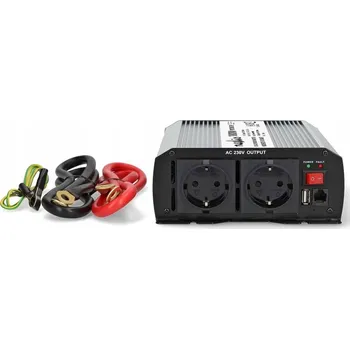 Měnič napětí Měnič Napětí napětí Nedis 12V na 230V 1000W / 2000W – napájení na cestách
