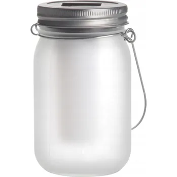 Venkovní osvětlení LED Zahradní Lucerna Solární Lampa Dekorativní Sklenice 13cm Soumrakový Senzor