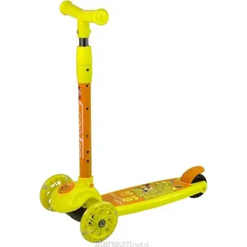 Koloběžka Tříkolová balanční koloběžka se svítícími kolečky – žlutá