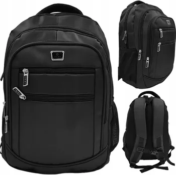 Městský batoh Městský školní Batoh na 17" notebook, voděodolný, 50 l, černý