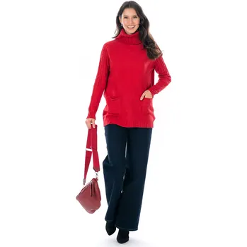 Dámský svetr Dámský svetřík TOPPA Červená 38/42