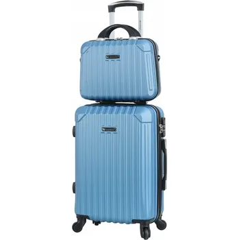 Sada malý kufr s cestovním kufříkem 55x40x23 ABS 40l