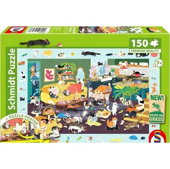 Puzzle Puzzle Schmidt Spiele 150 dílků Schmidt Spiele - Puzzle PQ Puzzle 150 dílků. Všude kočky