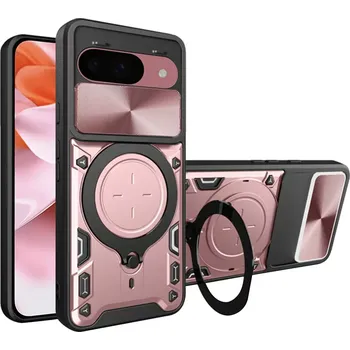 Pouzdro na mobilní telefon Kryt Google Pixel 9 / 9 Pro, Techsuit CamGuard Pro - rose gold
