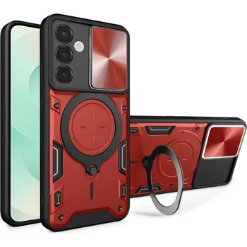 Pouzdro na mobilní telefon Kryt Samsung Galaxy S25 Plus Techsuit CamGuard Pro - červený