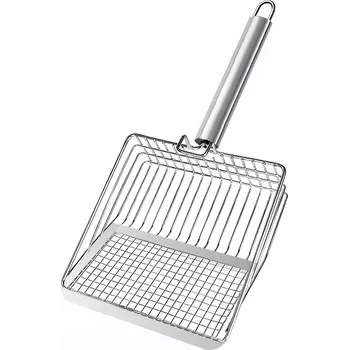 Toaleta pro kočku VELKÁ KOVOVÁ LOPATKA NA ŠTĚRK LOPATKA PRO ČIŠTĚNÍ KOČIČÍ TOALETY PRO KOČKY