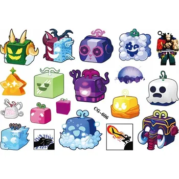 Tetování Magická kolekce tetování – Kostkoví přátelé (1 ks)