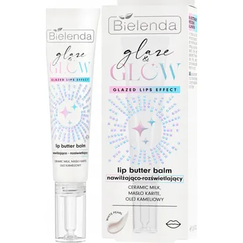 Péče o rty BIELENDA Glaze & Glow Balzám na rty hydratační a rozjasňující White Pearl (Bílá Perla)