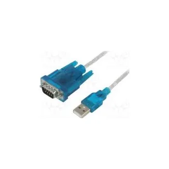 Datový kabel Převodník USB- RS232 D-Sub 9pin vidlice,USB A vidlice 1m