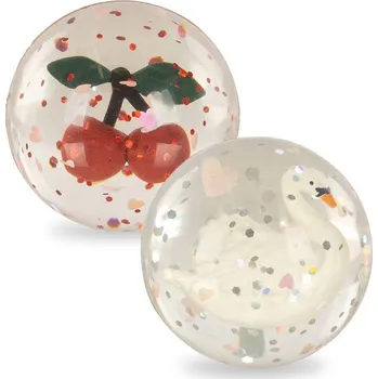 Dětský míč Set skákacích míčků - Hopíků KONGES SLOJD Cherry / Swan