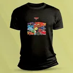 Dětské bavlněné tričko Auta Černá velikost S