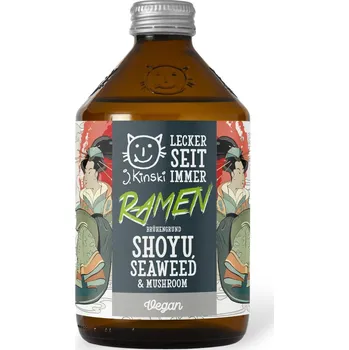 Koření J. Kinski BIO vývar ze shoyu, řas wakame a hub shiitake na ramen 525ml