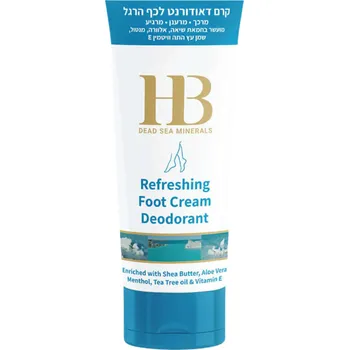 Kosmetika na nohy HB Dead Sea Minerals H&B Dead Sea Minerals - Osvěžující krémový deodorant na nohy 100 ml