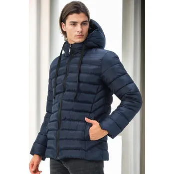Pánská casual bunda M9658 DEWBERRY MEN'S JACKET-NAVY BLUE dewberry modrá 3447327