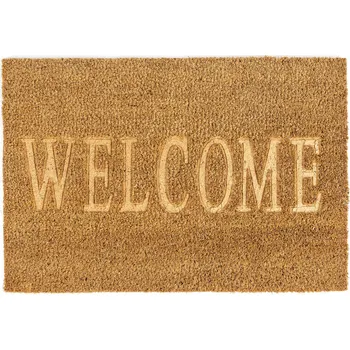 Rohožka Trade Concept Kokosová rohožka Welcome, 40 x 60 cm, béžová