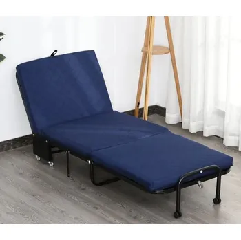 Postel Skládací postel 184 x 65 x 26 cm | modrá