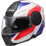 LS2 Vyklápěcí přilba na motorku FF902 Scope II Duria bílá/modrá/červená XL