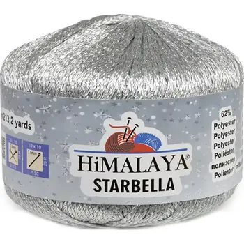 Příze Himalaya Starbella 3 Stříbrná (Třpytivá příze Starbella Stříbrná)