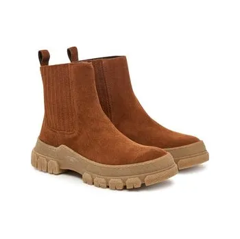 Dámská zimní obuv Weekend Max Mara Kotníková obuv s elastickým prvkem 2525796035600 Hnědá 40