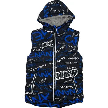 Kugo Chlapecká modrá vesta Barva: Modrá, Velikost: 134