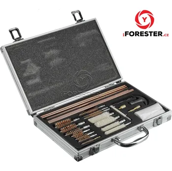 Čištění zbraně ODEON OPTICS Univerzální čistící sada na zbraně - stříbrný kufr