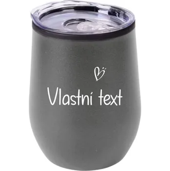 Termohrnek Cestovní termo hrnek Bowl s víčkem Vlastní text