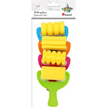 Pěnové válečky, 4 vzory, 4ks/bal.