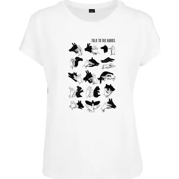 Dámské tričko Dámské tričko Talk To The Hand Box bílé Mister Tee bílá 2544128