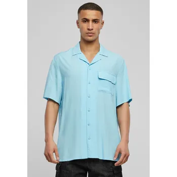 Viskózová košile Camp Balticblue Urban Classics světle modrá 2542005