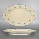 Thun 1794 BERNADOTTE servírovací ovál ivory modré růžičky 340 mm