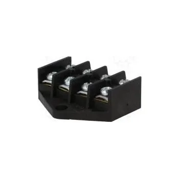 svorka Svorkovnice šroubová svorka 4mm2 400V póly 4 svorky 8 černá