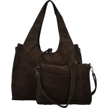 Kabelka Dámský set kabelek coffee - Paolo bags Sherika coffee