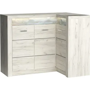 Komoda Halmar Indianapolis I15 rohová dub craft/bílá