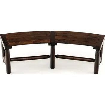 Zahradní lavice Zahradní lavička, masiv, hnědá, FABLA