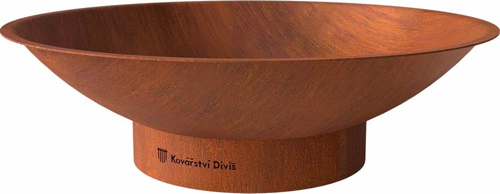 Přenosné ohniště z odolné, silnostěnné 3 mm Cortenové oceli - Bolla 100