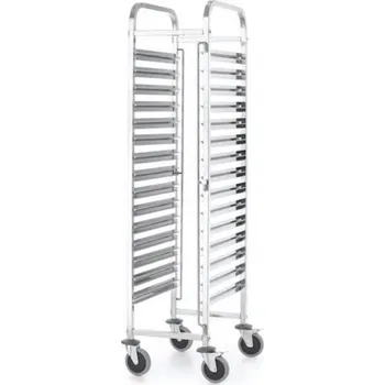 15x GN 1/1 KitchenLine přepravní vozík na nádoby HENDI 813270