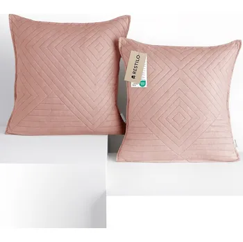 Povlak na dekorativní polštářek Sada 2 ks povlaků na polštář Softa světle růžová, velikost 45x45