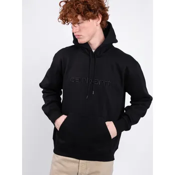 Pánská mikina Carhartt WIP Hooded Carhartt Sweat Black / Black L