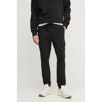 Pánské kalhoty Kalhoty Calvin Klein Jeans pánské, černá barva, přiléhavé, J30J326765 99X, vel. M