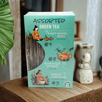 Čaj Tea Moments – Assorted Green Tea (kolekce zelených čajů, 15 sáčků)