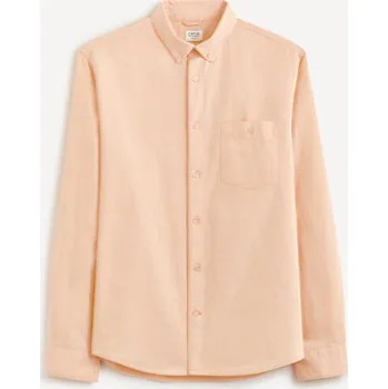 Pánská košile Celio Košile oxford regular Daxford 1123942 Oranžová S