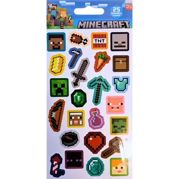 samolepka Sada samolepek Minecraft 25ks Pyramid International