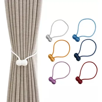 Příslušenství pro záclonu a závěs Magnetická spona na závěsy - hnědá (SZA1)