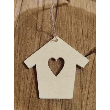 umělá květina Dřevěná budka k domalování přírodní