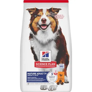 Krmivo pro psa 2x2,5kg Hill's Science Plan Mature Adult 7+ Medium Chicken