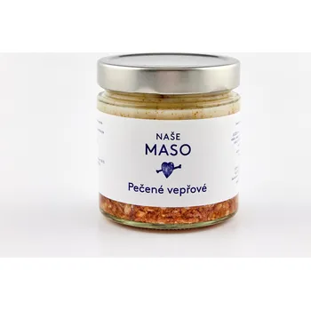 Konzervované maso Naše Maso Pečené vepřové z Přeštíka 360g