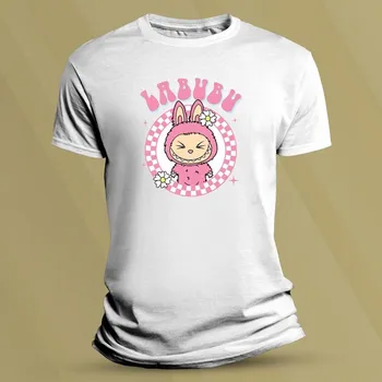 Chlapecké tričko Dětské tričko s potiskem Labubu Bílá velikost 104 (3-4 roky)